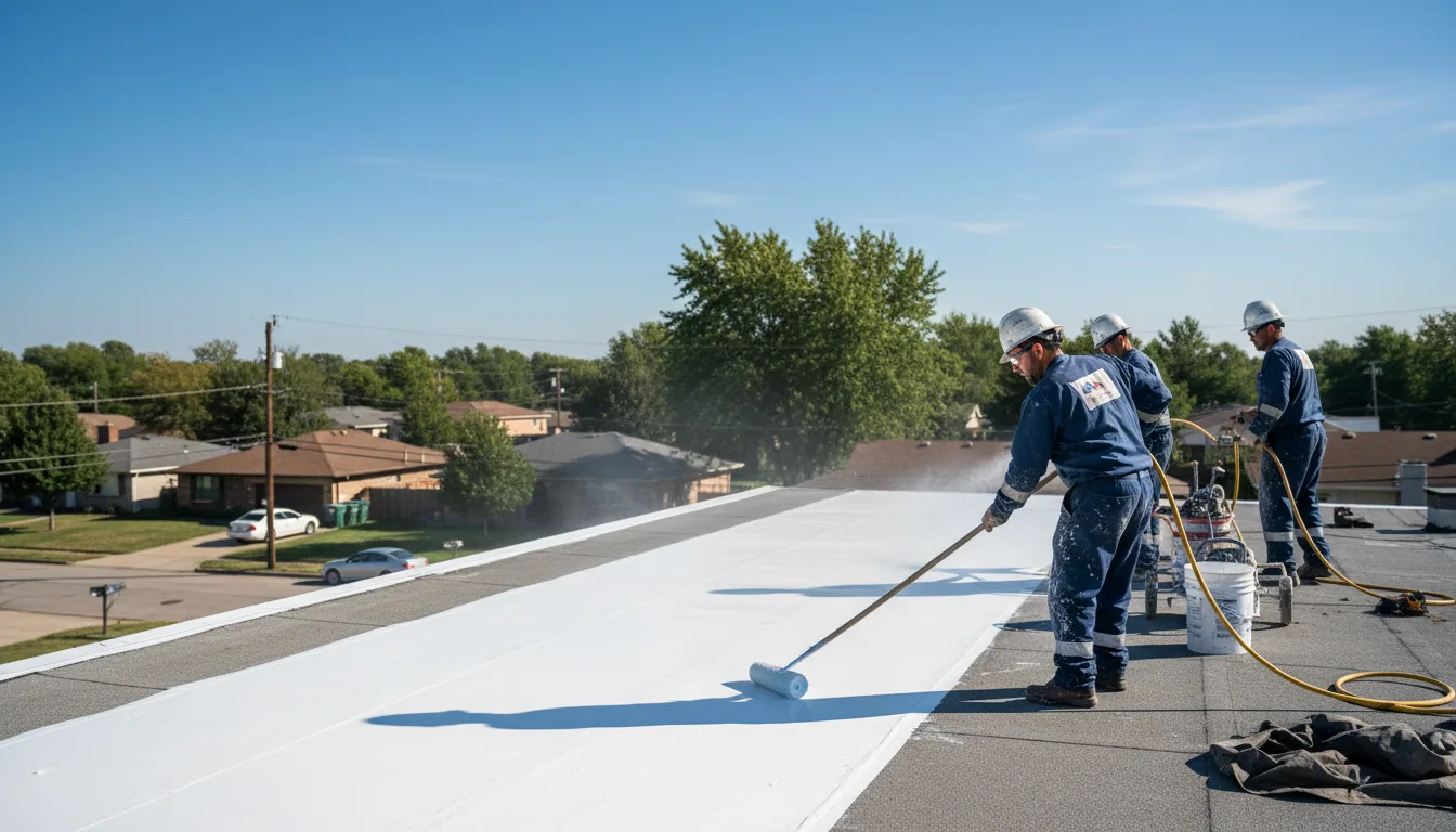 Commercial roof coating in Gosnell, AR near me